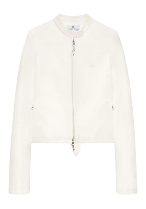 Courrèges City zip-front cropped jacket - White