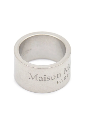 Maison Margiela logo-engraved ring - Silver