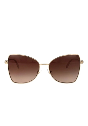 Jimmy Choo Eyewear crystal-embellished sunglasses - Gold