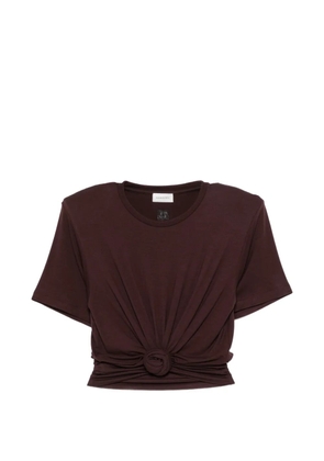 Magda Butrym knotted jersey t-shirt - Brown