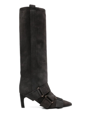 Lella Baldi buckled knee-high boots - Black