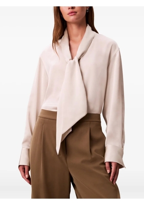 Calvin Klein tie-neck blouse - Neutrals