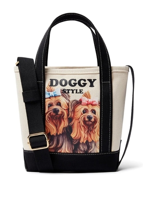 Stella McCartney dog-print tote bag - Neutrals