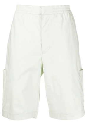 AMBUSH elasticated-waist cotton bermuda shorts - Green