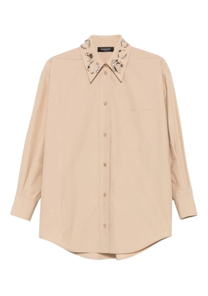 Fabiana Filippi embellished-collar shirt - Neutrals