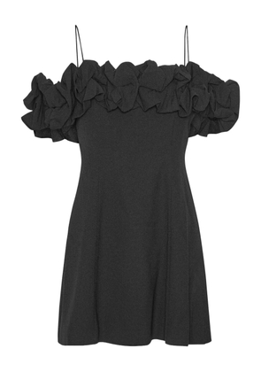 ROTATE BIRGER CHRISTENSEN ruffle-detail mini dress - Black