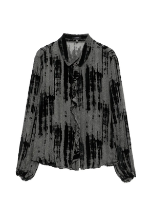 R13 ruffled shirt - Black