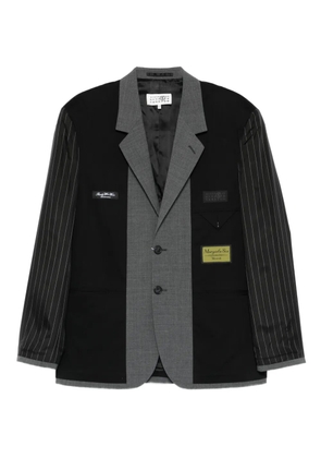 MM6 Maison Margiela pinstripe panelled blazer - Black