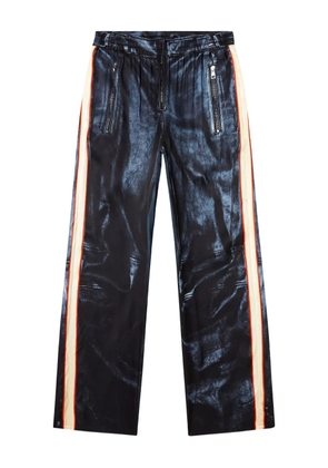 Diesel P-THECKS side-stripe trousers - Blue