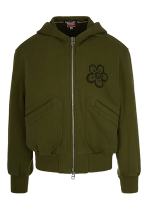 Kenzo x Futura 2000 flower-printed zip-up hoodie - Green