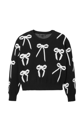 Marc Jacobs bow-detail round-neck sweater - Black