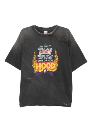 SAINT MXXXXXX graphic-print T-shirt - BLACK