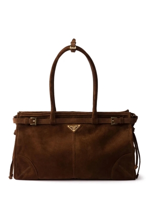 Prada large Bonnie tote bag - Brown