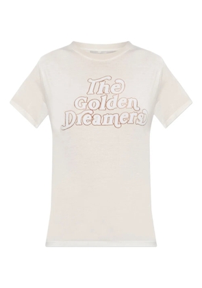 Golden Goose star-embellished printed T-shirt - White