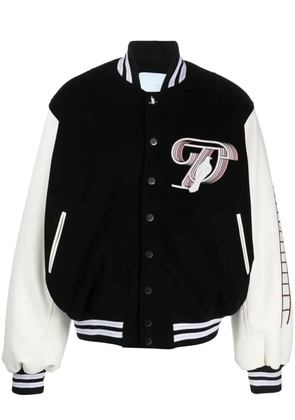 3PARADIS Letterman varsity bomber jacket - Black