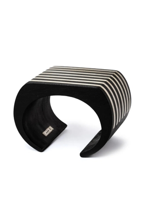 Parts of Four Crescent Plane cuff bracelet - Black