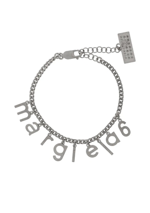 MM6 Maison Margiela logo-charm bracelet - Silver