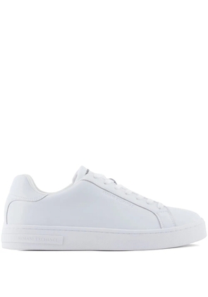 Armani Exchange leather sneakers - White