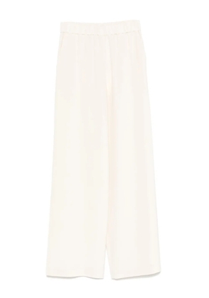 Max Mara elasticated-waist trousers - White