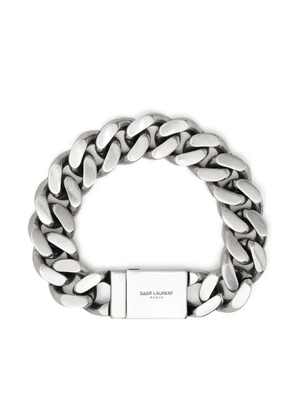 Saint Laurent curb-chain bracelet - Silver