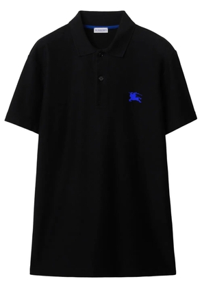 Burberry EKD-embroidered polo shirt - Black