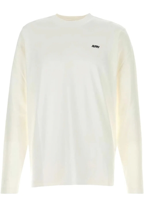 Autry embroidered-logo longsleeved T-shirt - White