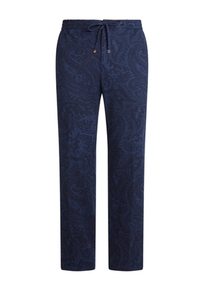 ETRO paisley-motif trousers - Blue