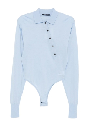Jacquemus polo-neck bodysuit - Blue
