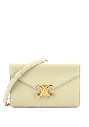 Celine Pre-Owned Margo Triomphe Wallet on Chain Leather crossbody bag - Green