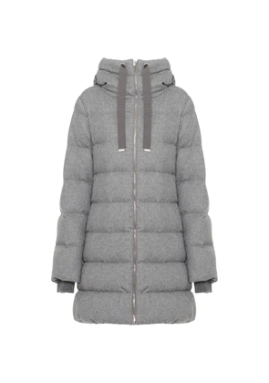 Herno quilted-pattern padded coat - Grey