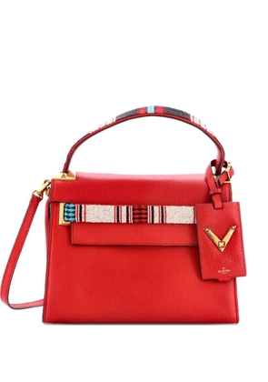 Valentino Garavani Pre-Owned My Rockstud Leather with Beaded Detail Small satchel - Red