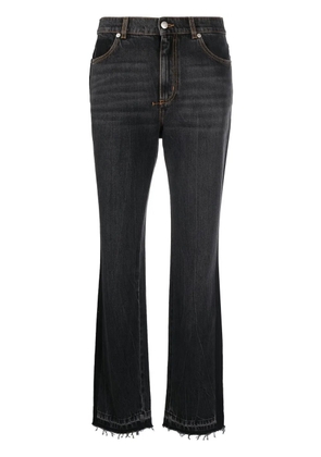 Alexander McQueen high-waist bootcut jeans - Black