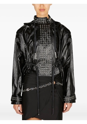 Rabanne Eyelet biker jacket - Black