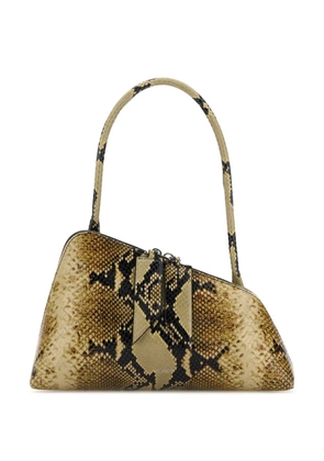The Attico snakeskin leather shoulder bag - Neutrals
