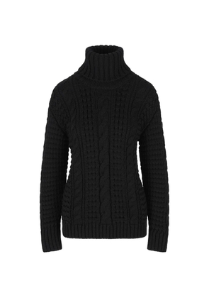 Moncler x EE72 wool turtleneck sweater - Black