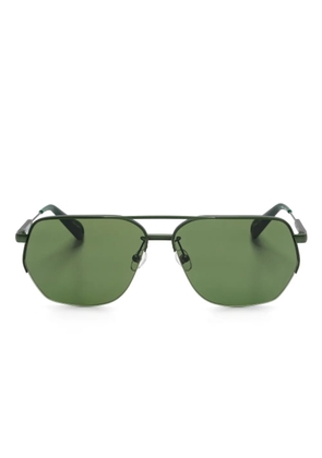 Jacquemus x Linda Farrow navigator-frame sunglasses - Green