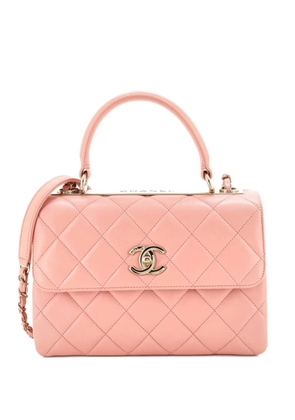 CHANEL Pre-Owned Trendy CC Top Handle Bag Quilted Lambskin Small shoulder bag - Pink