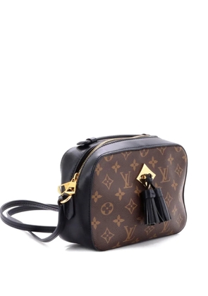 Louis Vuitton Pre-Owned Saintonge Handbag Monogram Canvas with Leather crossbody bag - Black