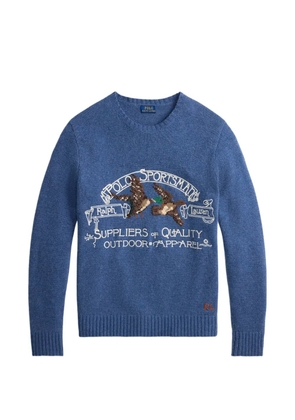 Polo Ralph Lauren logo intarsia sweater - Blue