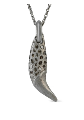 Parts of Four bear-tooth pavé necklace - Silver