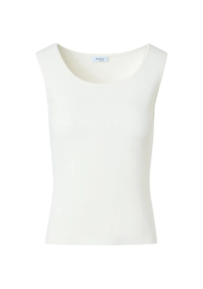Akris Punto Scoop neck tank - cream - White