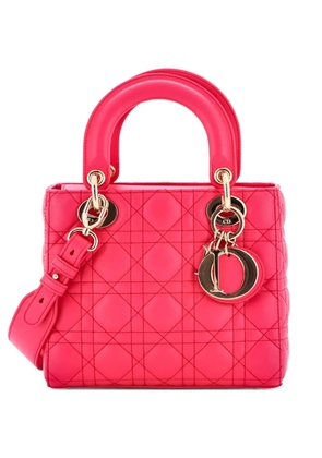 Christian Dior Pre-Owned My ABCDior Lady Dior Bag Cannage Quilt Lambskin crossbody bag - Pink