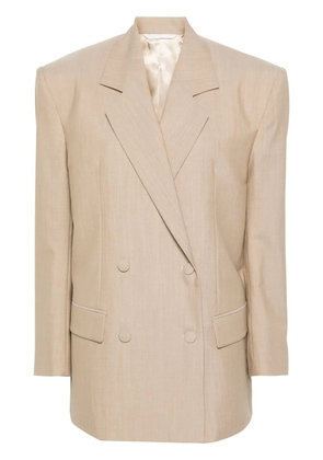 Givenchy double-breasted wool blazer - Neutrals