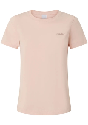 PINKO logo-embroidered T-shirt