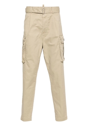 DSQUARED2 tapered-leg cargo trousers - Neutrals