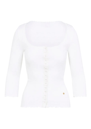 Chloé button-front ribbed cardigan - White