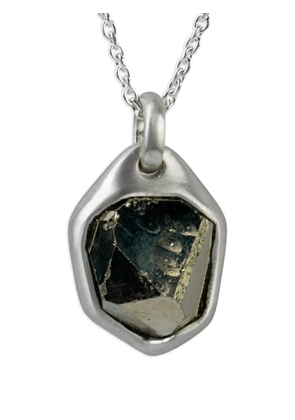 Parts of Four sterling silver Halos pyrite necklace