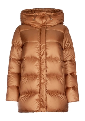 I BLUES Cristin hooded puffer coat - Orange