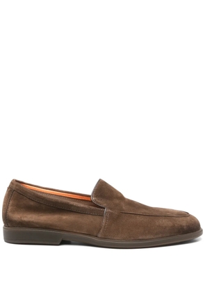 Santoni suede loafers - Brown