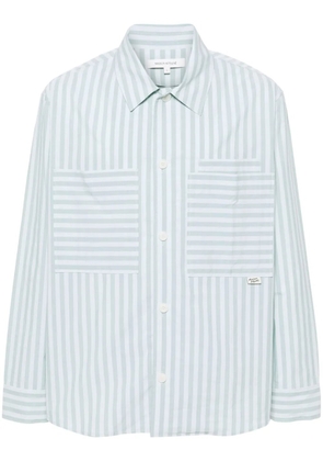 Maison Kitsuné striped cotton shirt - Blue